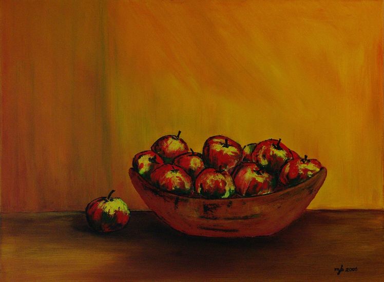 appels op een schaal