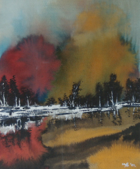 tweeluik/landschap IX..