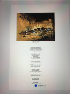 Werken voorzien van gedicht van Dirk Engelage.