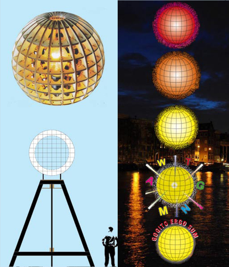 Amsterdam Light Festival - Cogito Ergo Sum