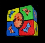 Traditioneel kleurrijke papier maché beelden.