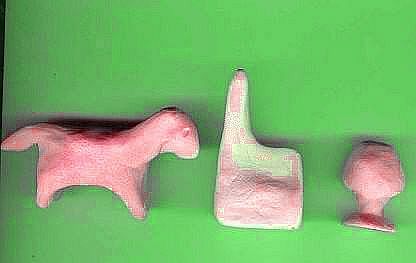 3 keramiekjes groen
