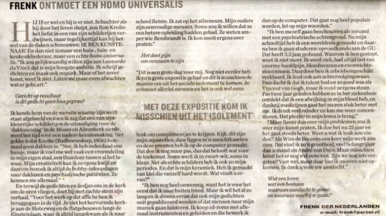 Tekst in Parool