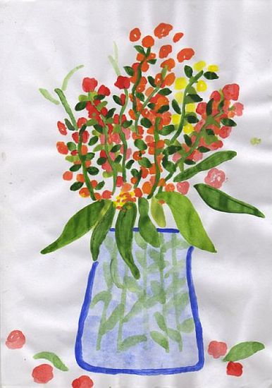 Vaas met bloemen