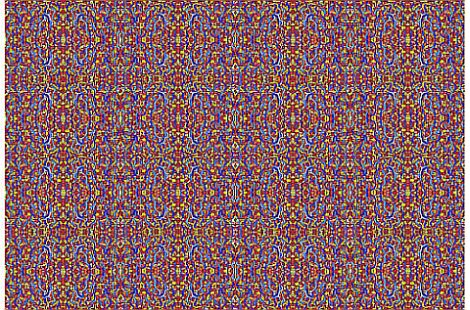 Bloemetjes met blauw 64x