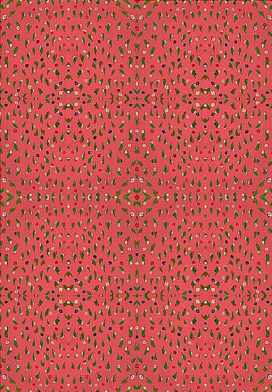 Bloemetjes op rose 1 16x