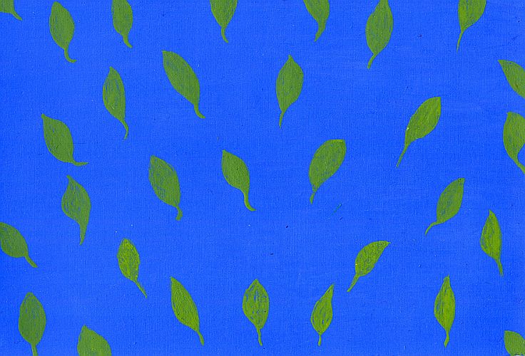 Bloemetjes op blauw 2