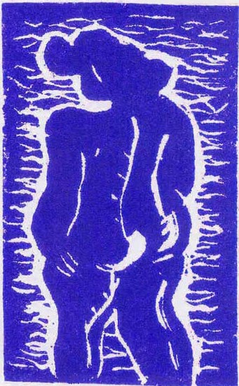Dame blauw