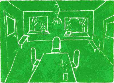 Lino-tafel-groen