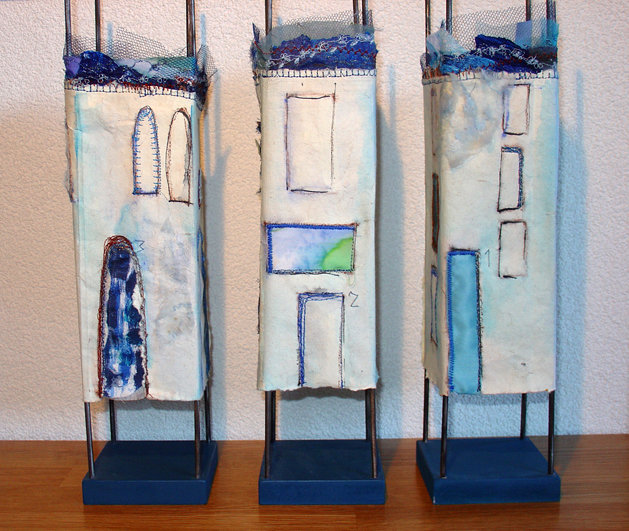 VERKOCHT - Drie blauwe huisjes