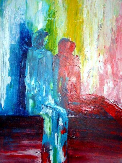 `Zittende mensfiguren'