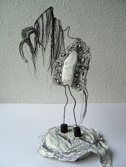 VERKOCHT - Vogel zwart-wit - Diverse