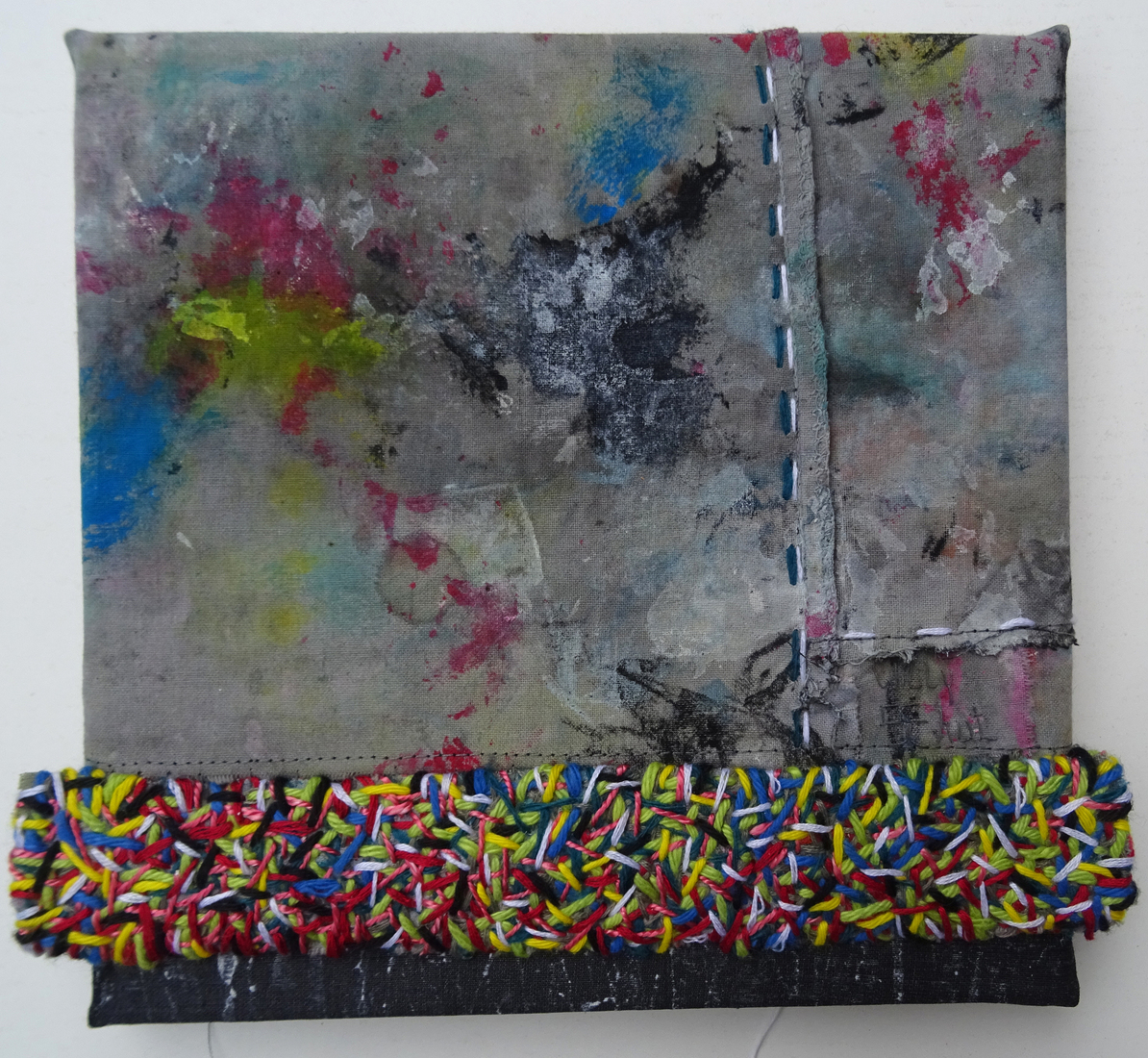 'Haal eruit wat erin zit I' - textiel schilderij