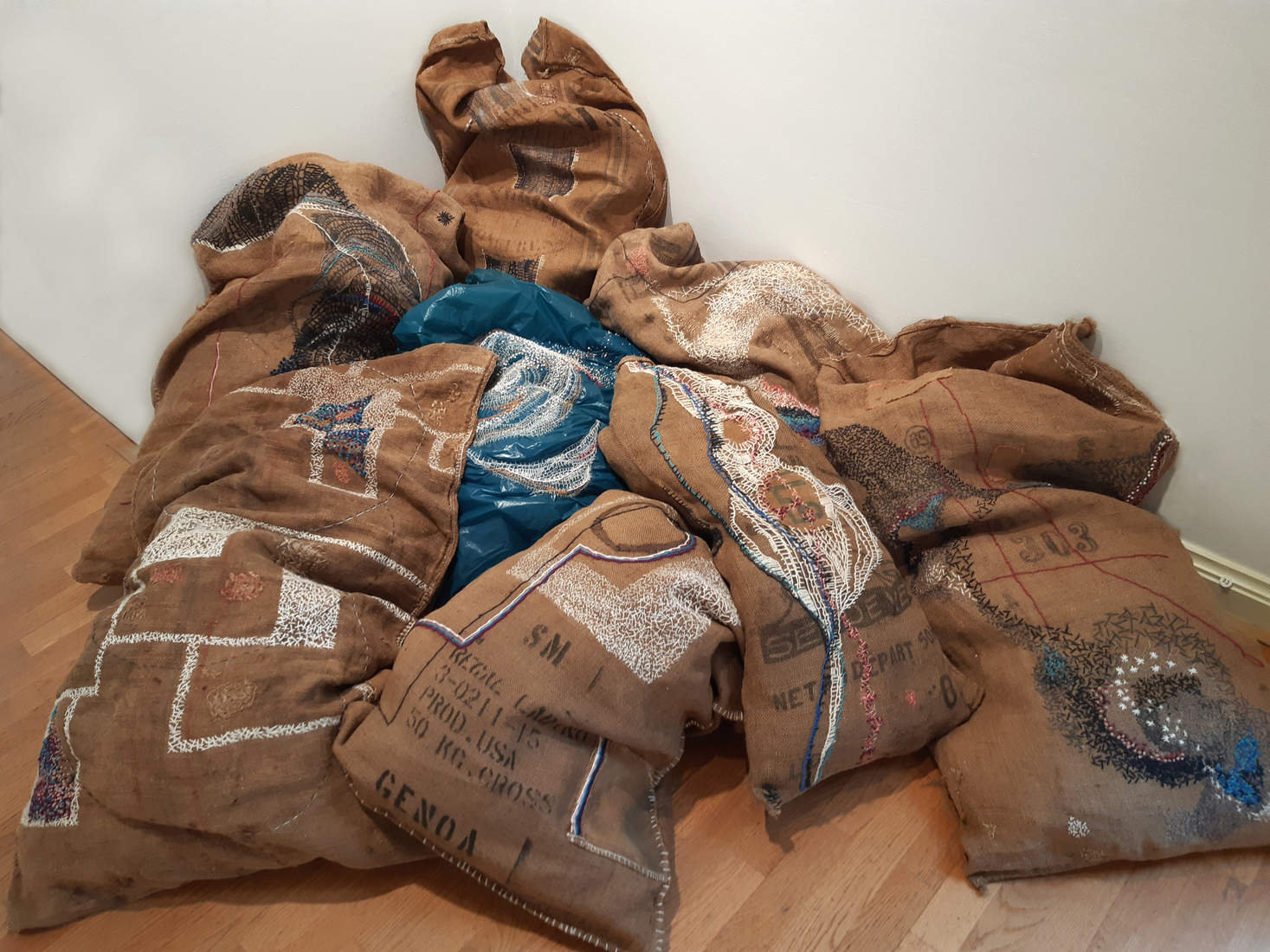 Jute zakken - Installatie