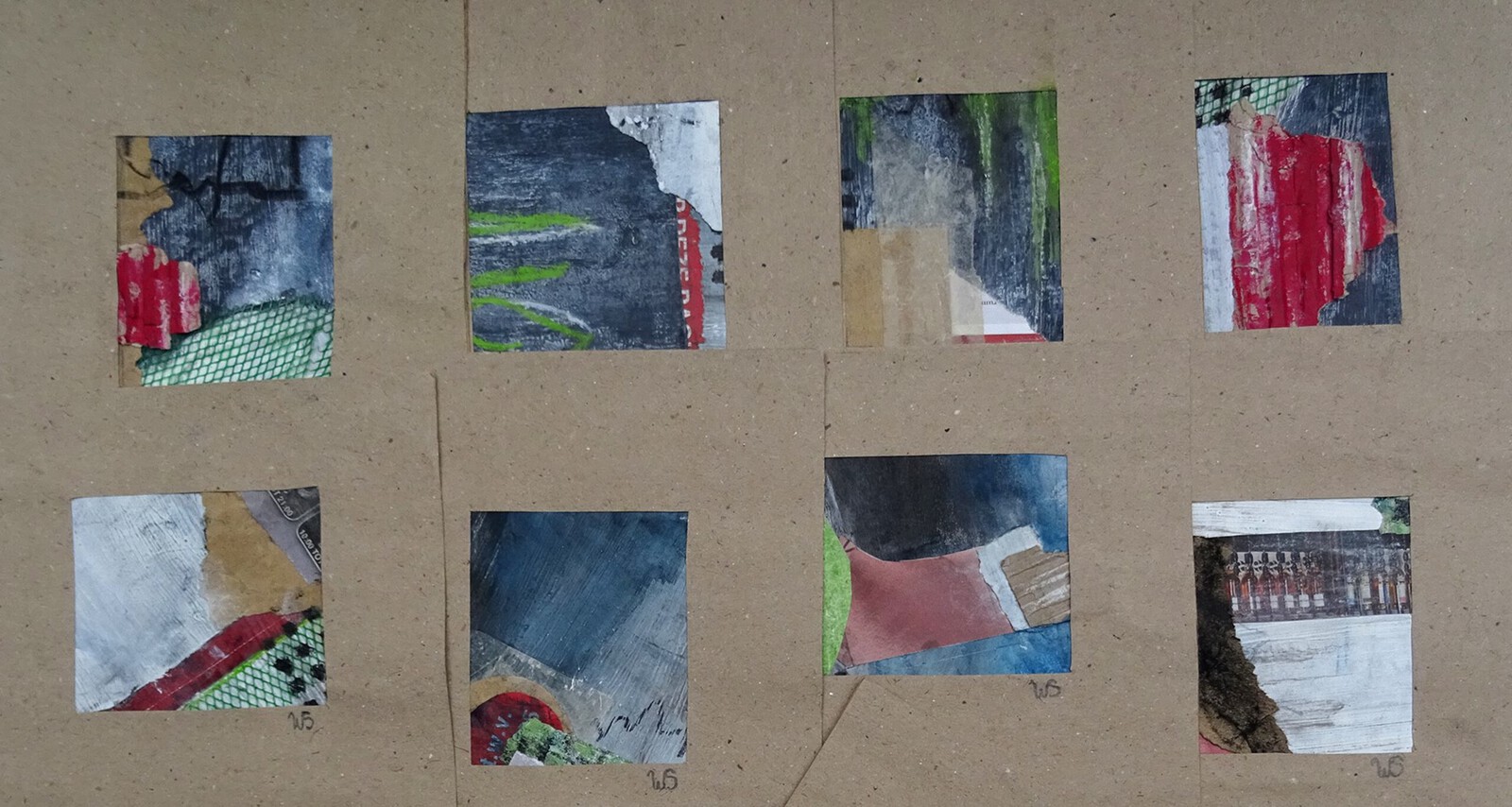 VERKOCHT - Collage's in een mapje