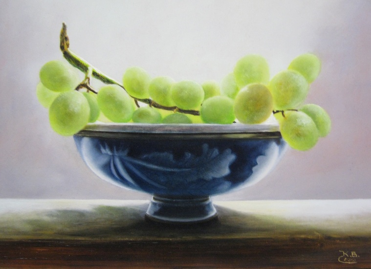 Druiven in tegenlicht