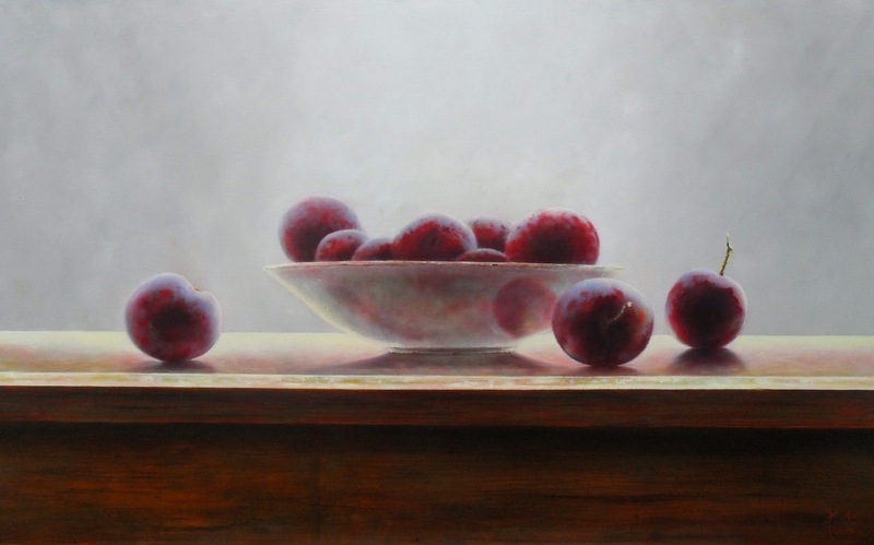 Pruimen in tegenlicht