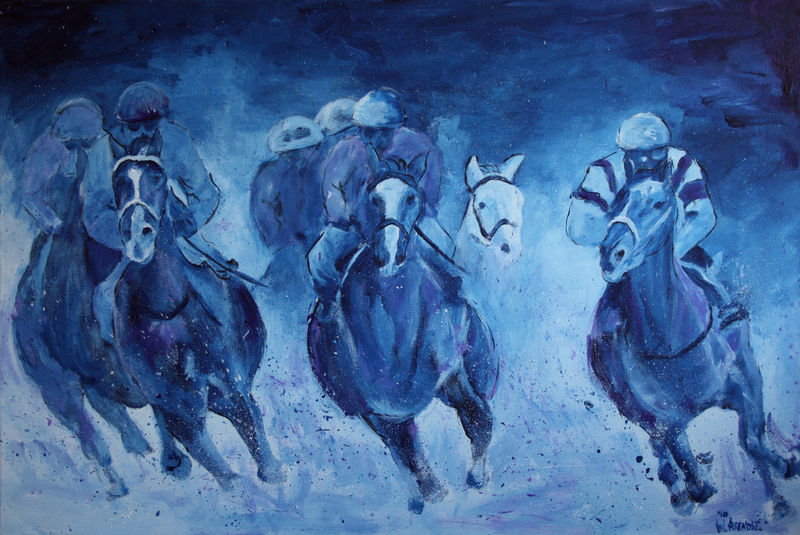Jockeys blauw