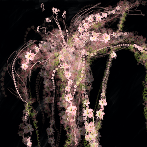 painted with Diana’s own made digital LiLy photo-pencels 
