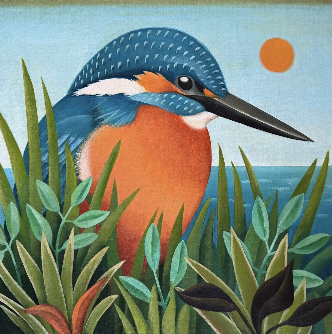 Wachtende ijsvogel