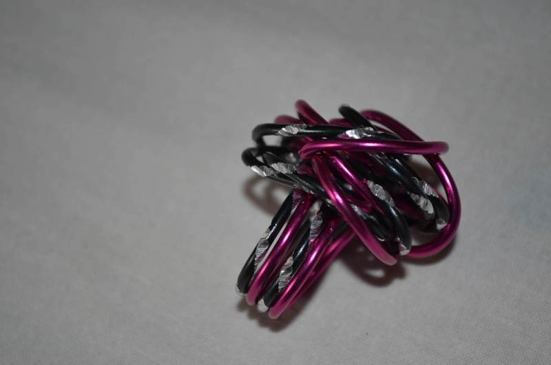 paars/blackdiamond ring