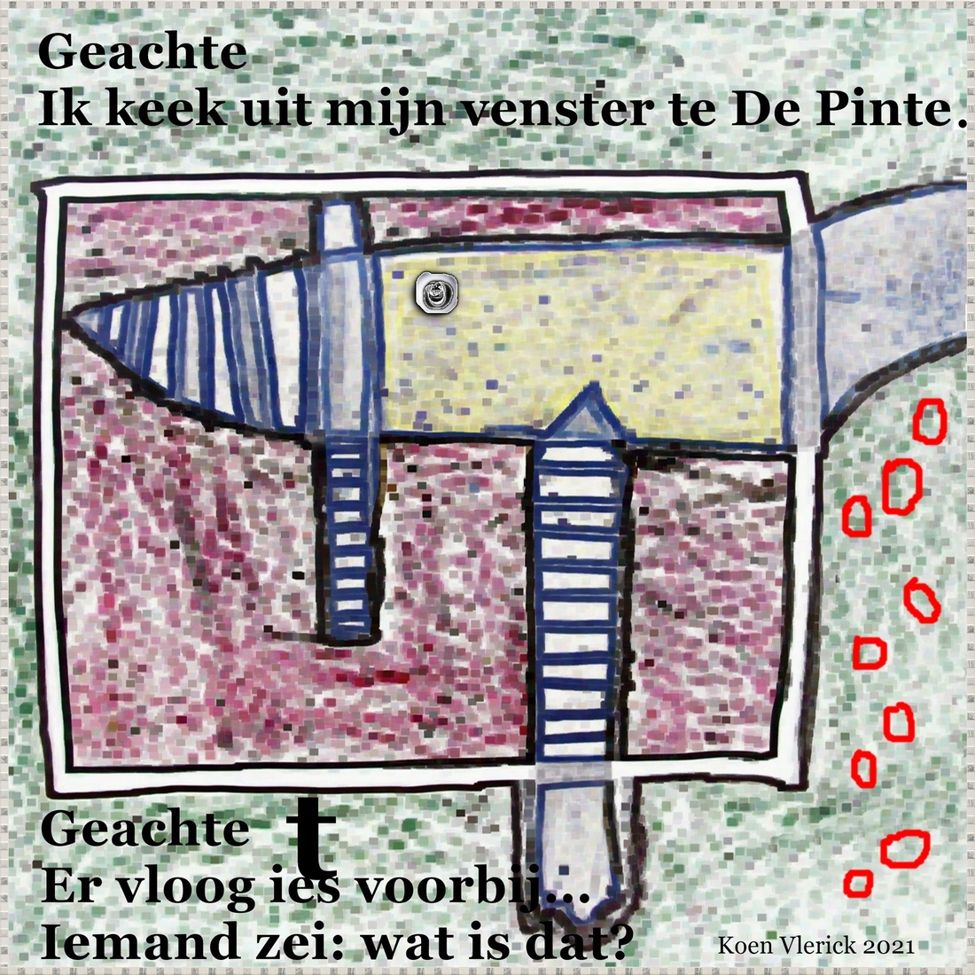 ik zei ik weet niet wat het is maar het kakt rood