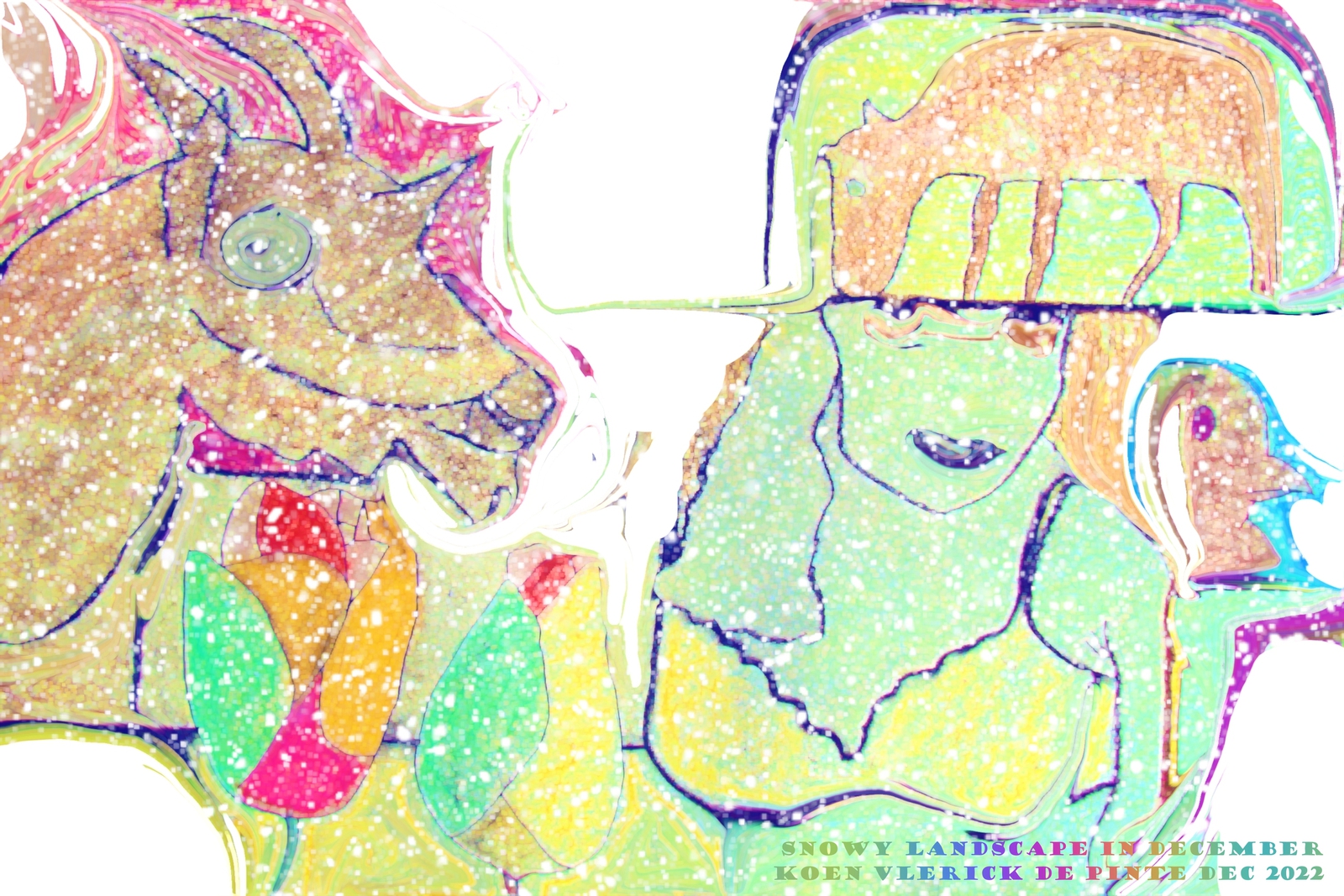 SNOWY LANDSCAPE IN DECEMBER