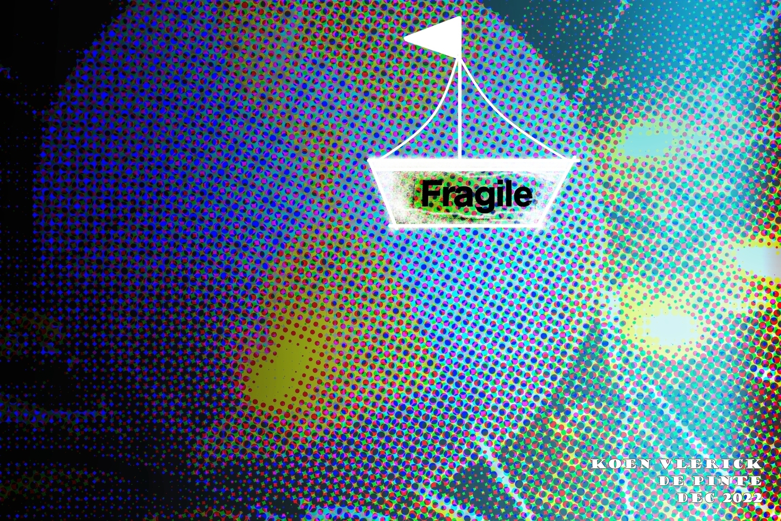 LITTLE BOAT ON THE OCEAN