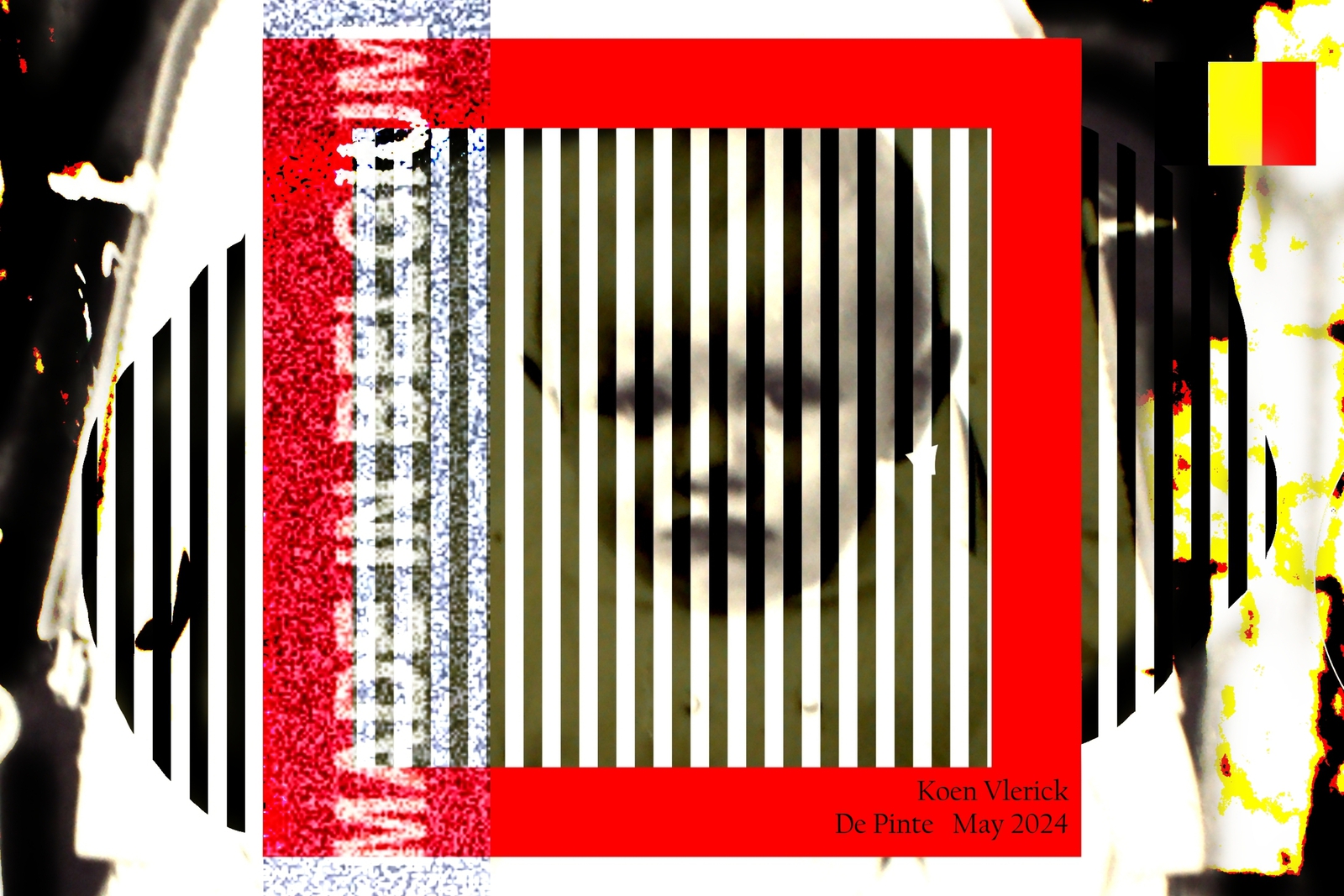 GROETEN UIT GENTBRUGGE VAN EEN OUDE MAN MET KROMME RUGGE