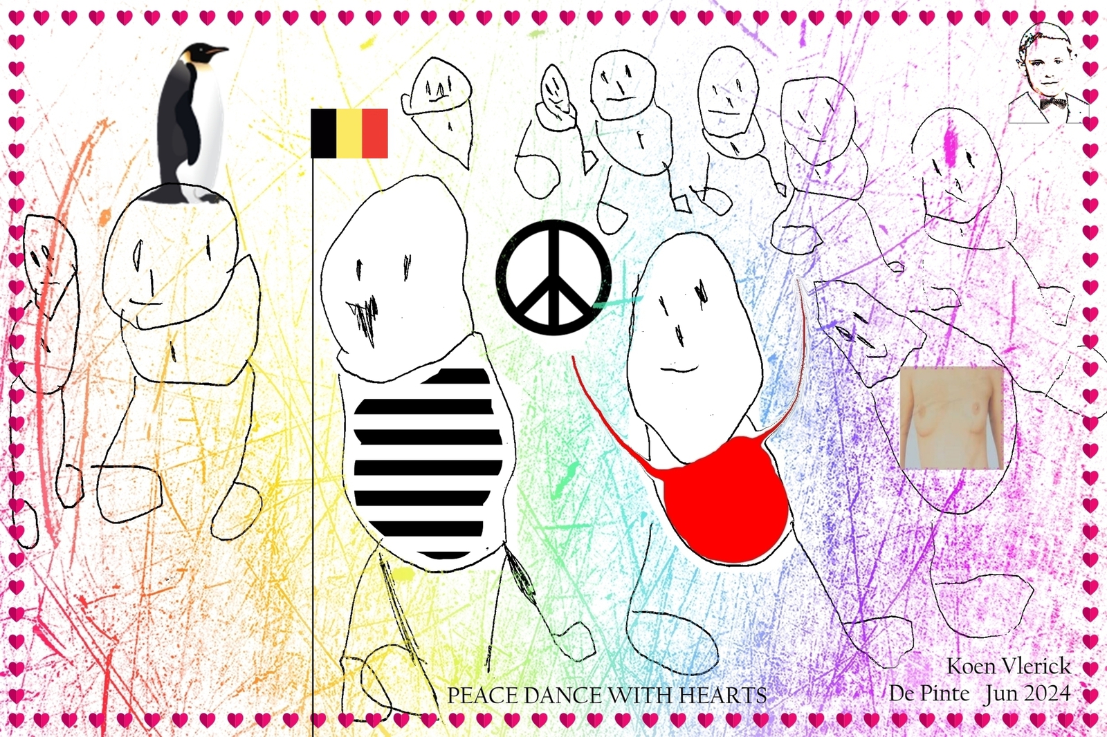 PEACE DANCE WITH HEARTS