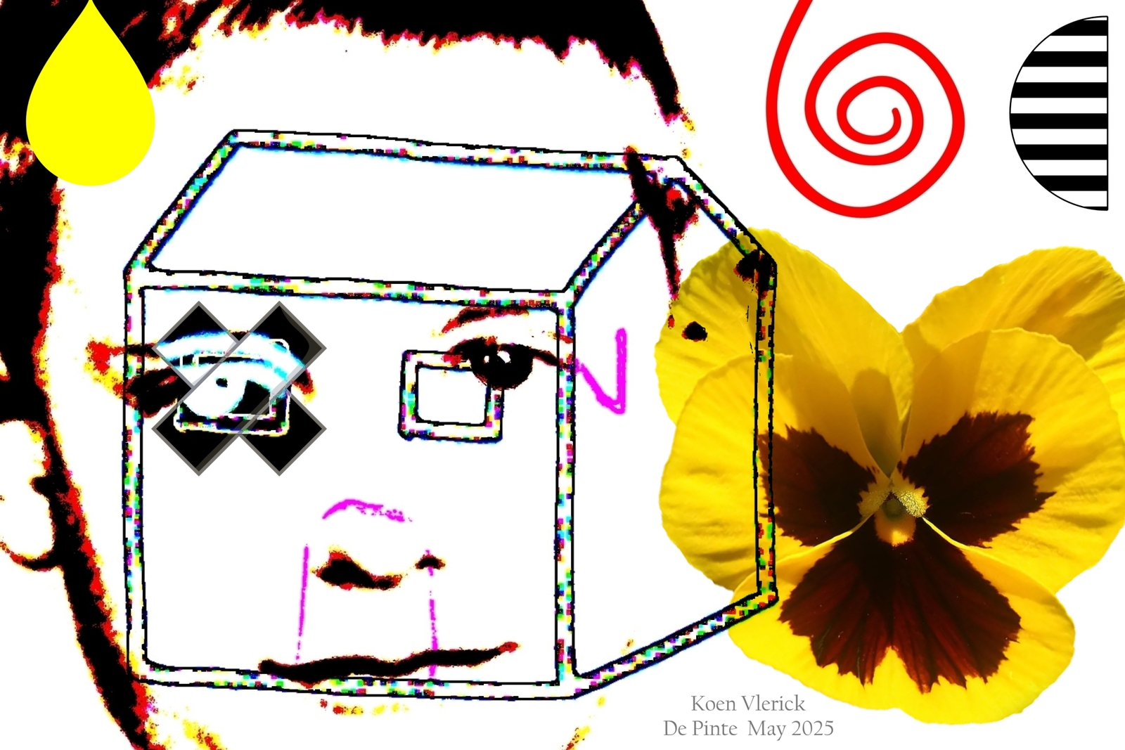 ventje in een digitaal prentje & een bloemenhuisje met dak & ja euh dat is het zowat