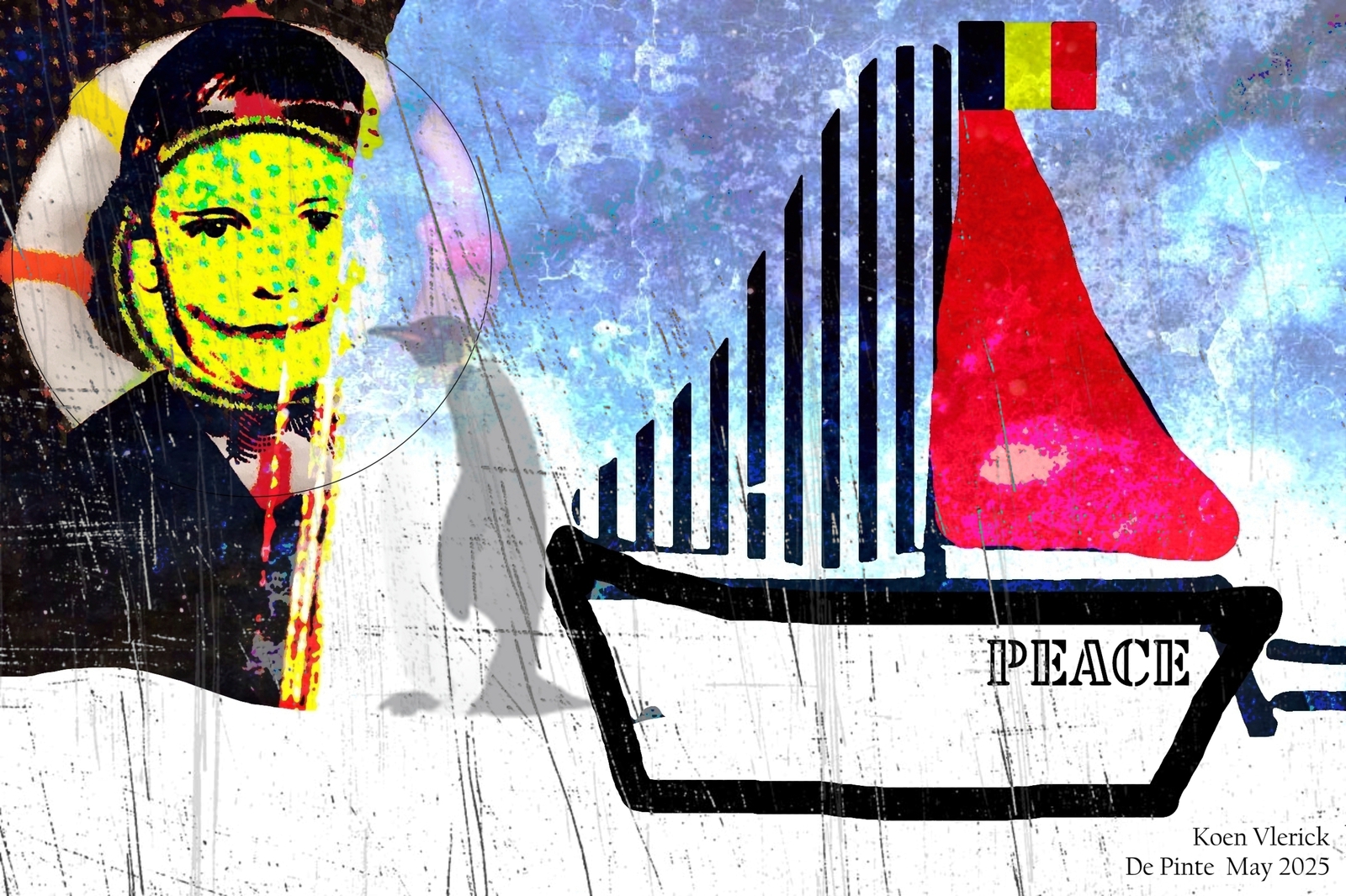 the little boy's sailing boat