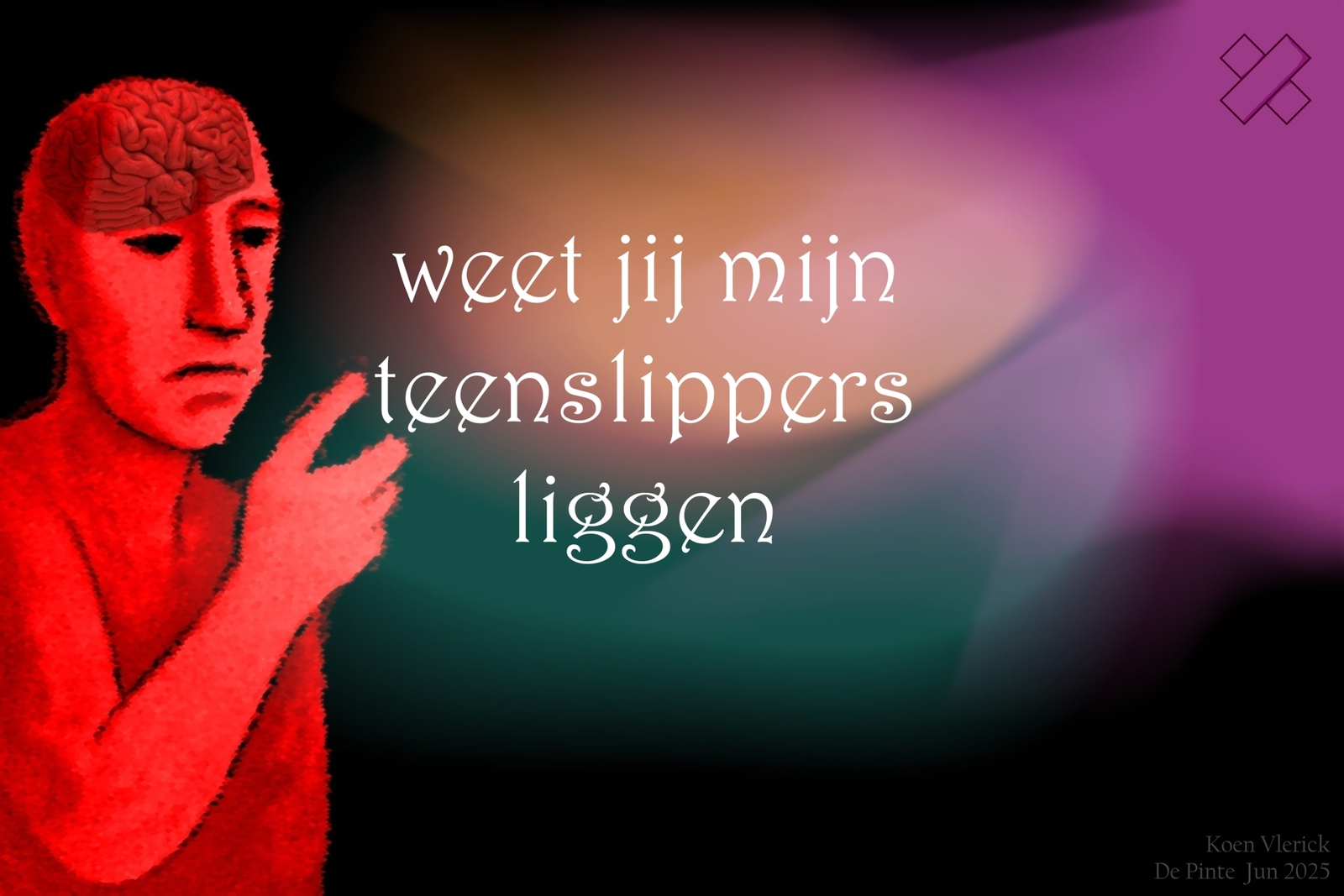 weet jij mijn teenslippers liggen