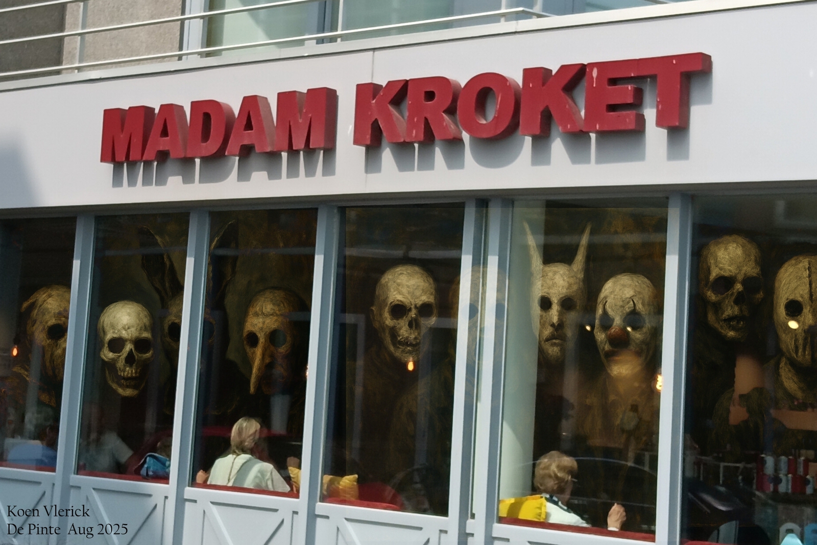 De Bende van Ensor in Madam Kroket (Oostende)