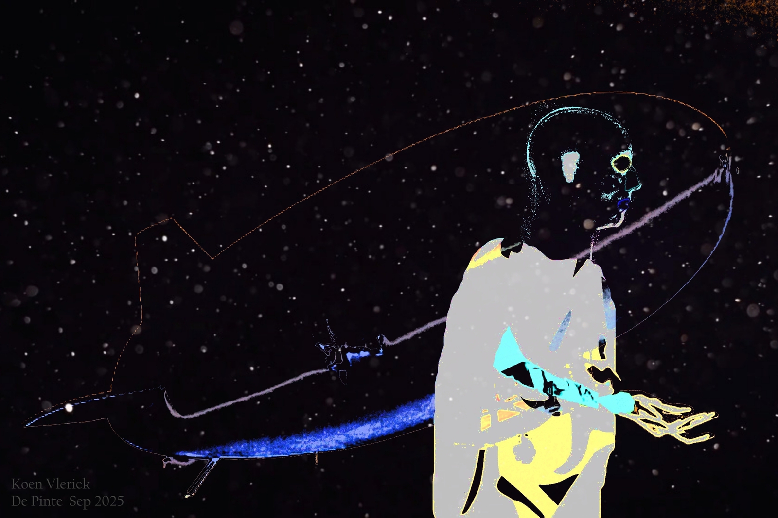 Mannetje Mannix ziet een zeppelin vliegen bij n8 & zegt kijk kijk nen zeppelin