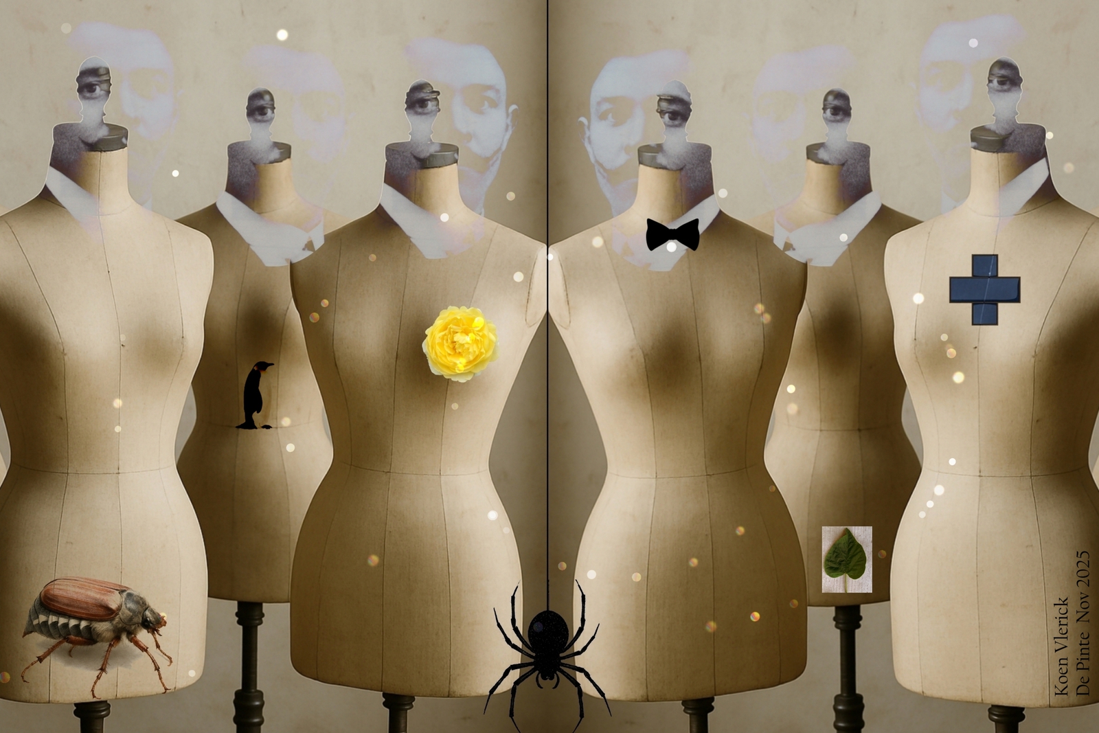 groepsfoto met Dali Niet & enkele paspoppen