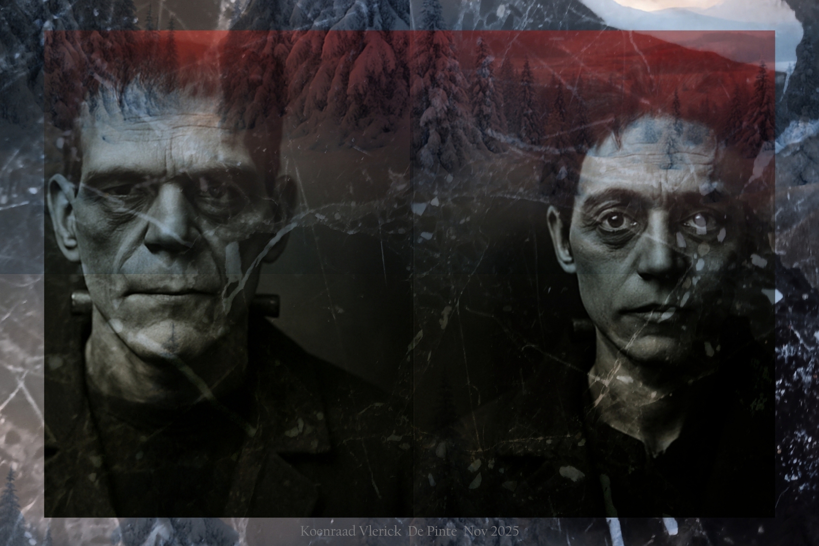 vlnr de broer van Frankenstein & de zus van Frankenstein