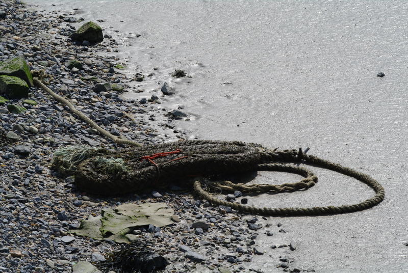 old materials out of the river