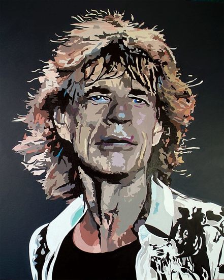 Portret Mick Jagger