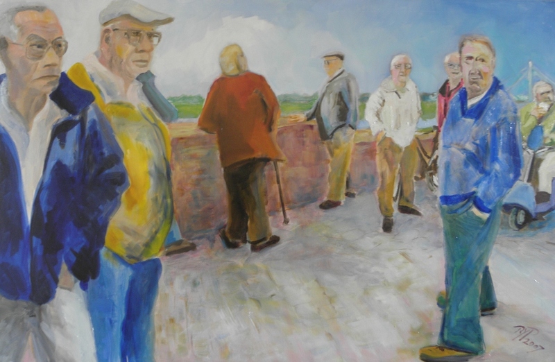 hangouderen-1 olie op doek