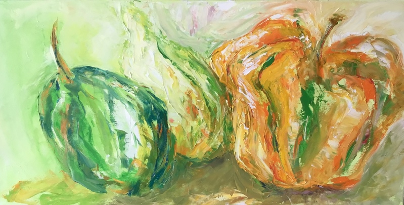 Impressie kleine pompoenen