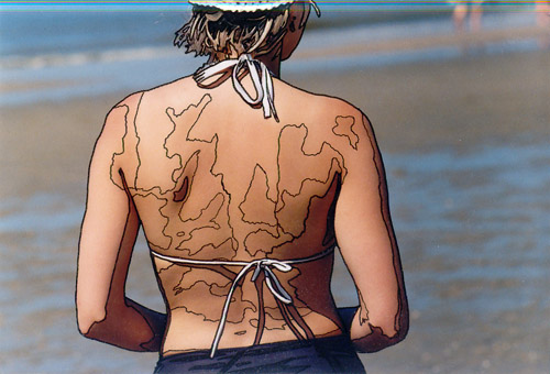 Op het strand
