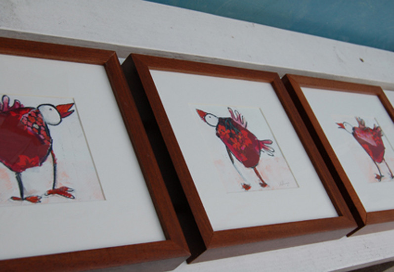 Happy birds serie 10 (x3)