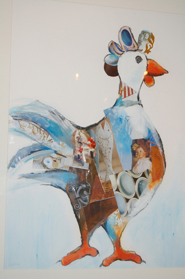 Haan blauw 1 (groot)