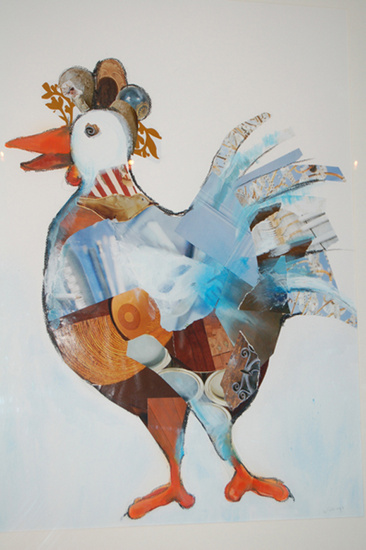 Haan blauw 2 (groot)