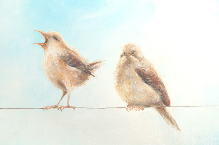 Vogels 'Het hoogste lied (detail 1)