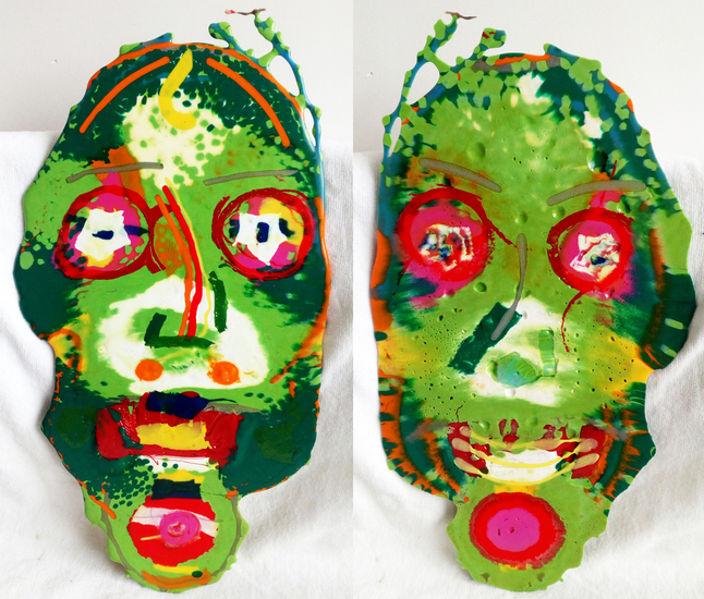 Groen gezicht PLA ( Face fantasy 6b )