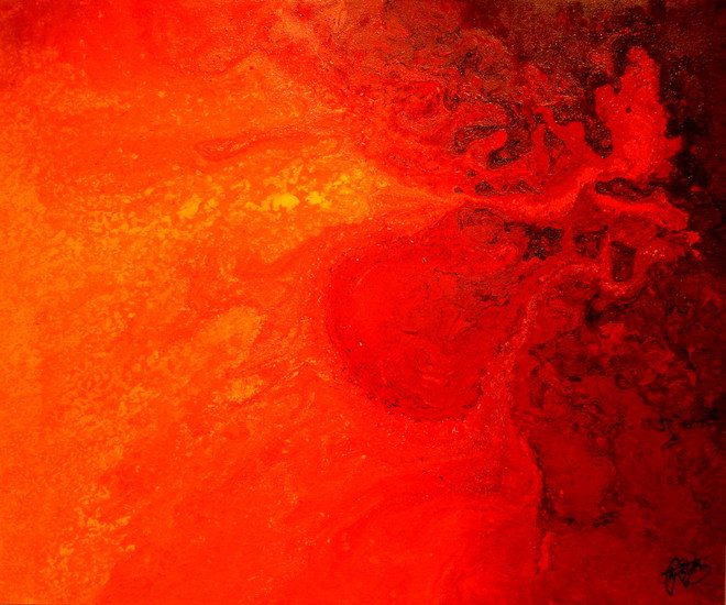 Red sun explosion...