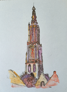 Kleine schilderijtjes met uiteenlopende ontwerpen.