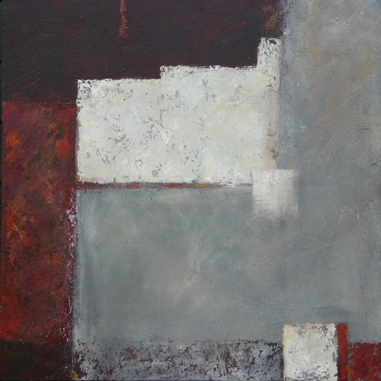 abstractie van rood en grijs 1